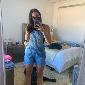 Madewell Short Denim Overalls